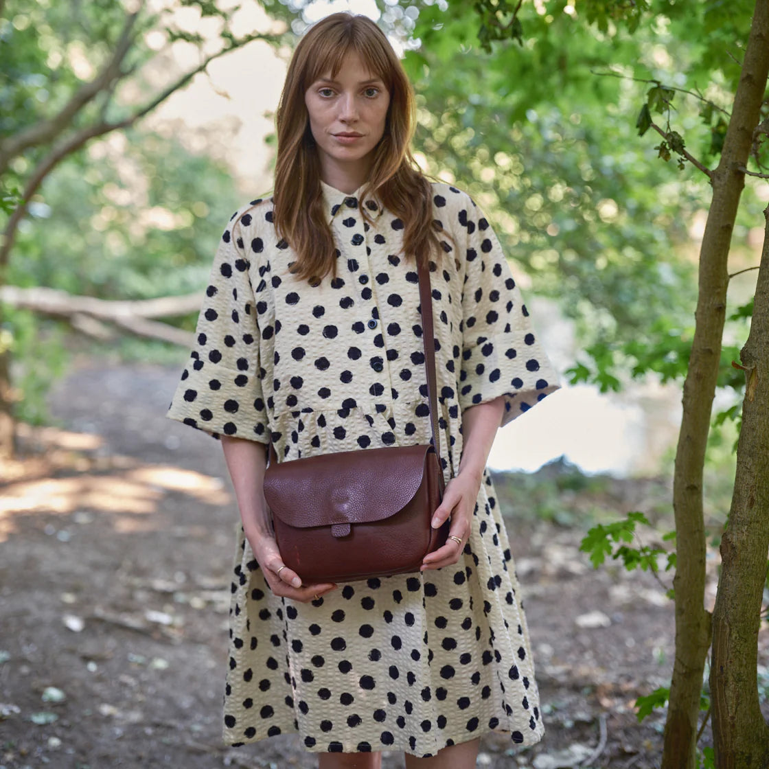Mono Spot Folk Dress - Last One