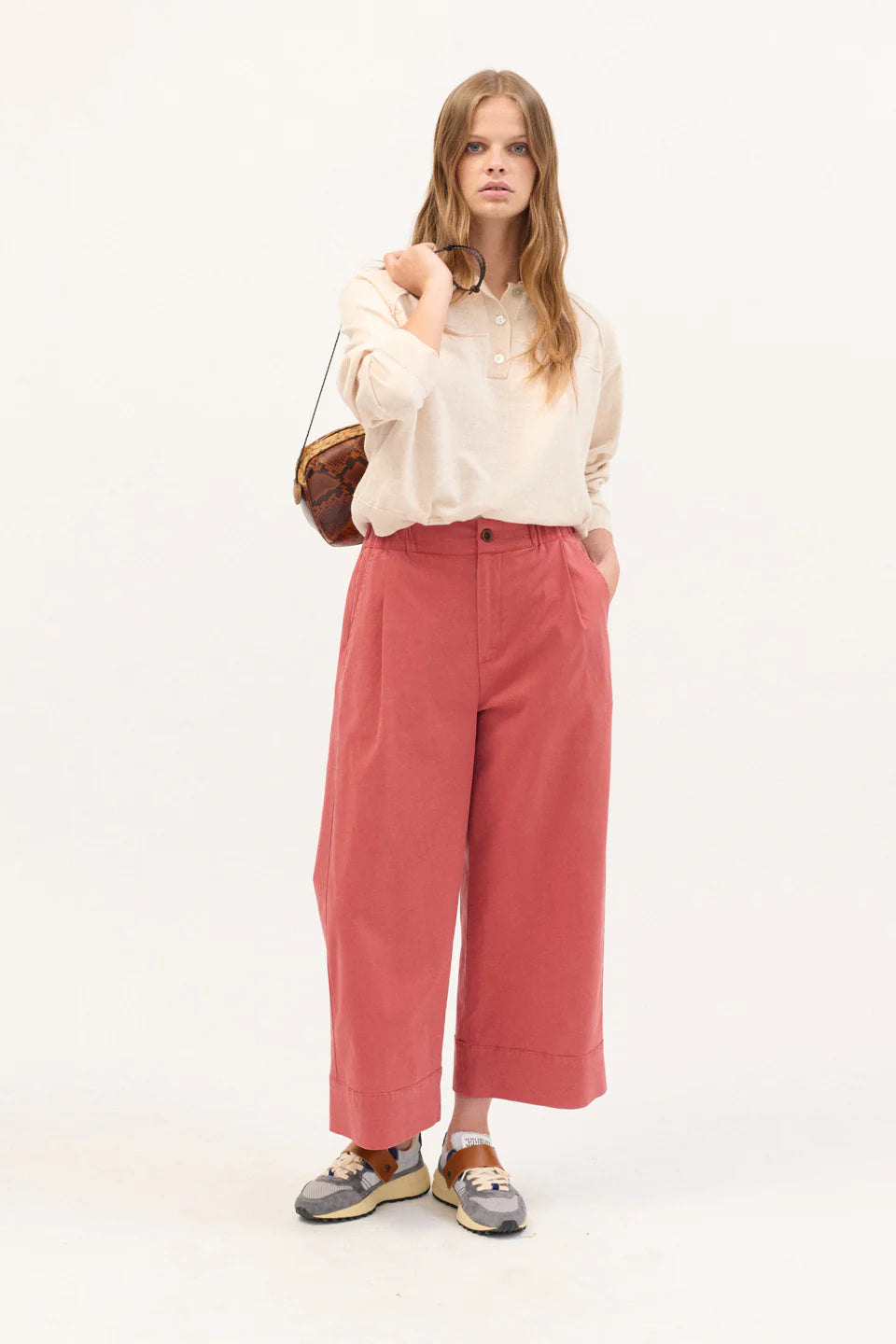 Cognac Twill Trousers