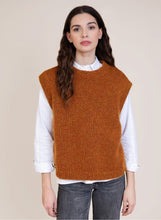 Caramel Metallic Knit Vest