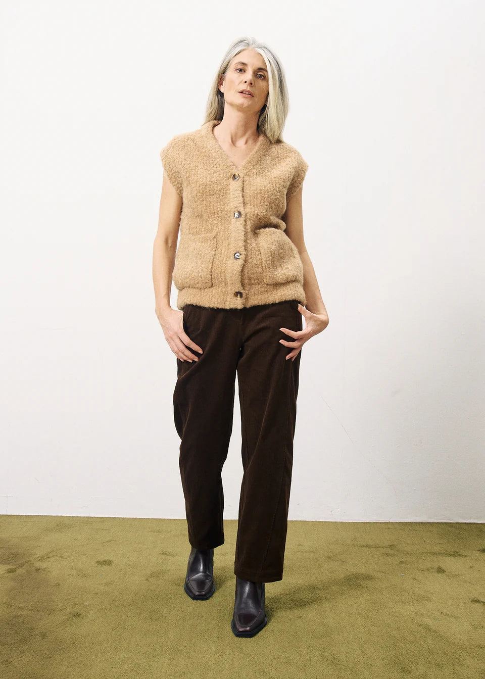 Chocolate Brown Cord Trousers - Last Pair (size Medium)