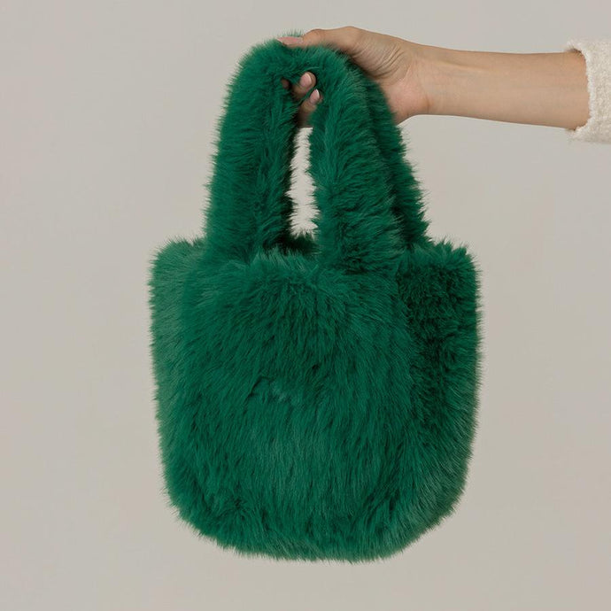 Green Fur Bag