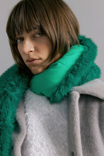 Green Fur Scarf