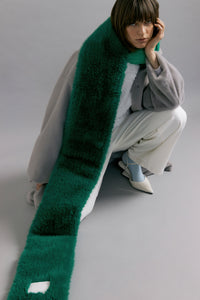 Green Fur Scarf