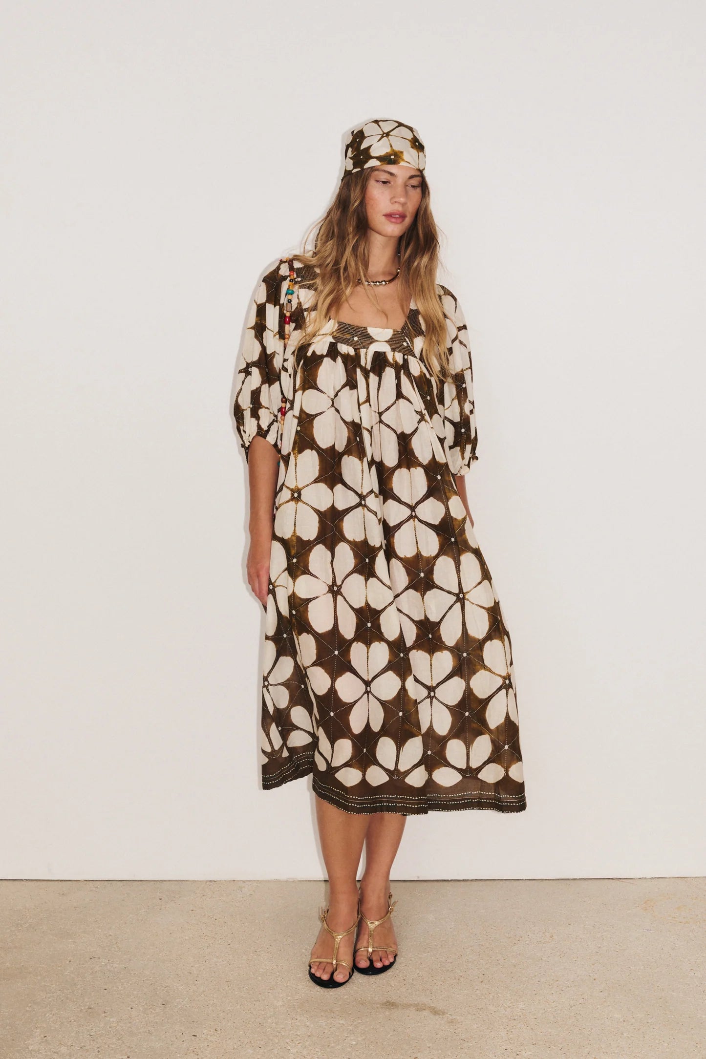 Brown Lotus Dress