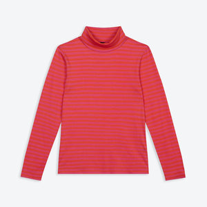 Pink striped turtleneck best sale