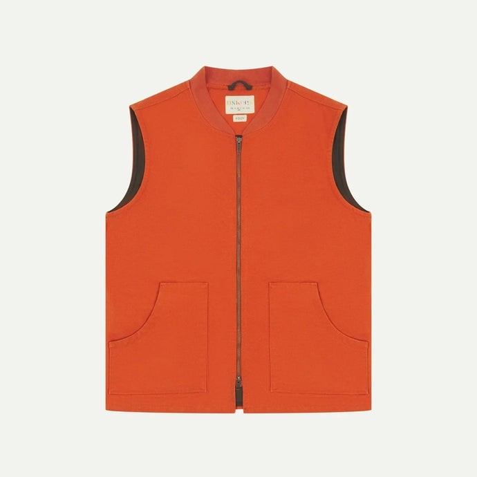 Burnt Orange Canvas Vest