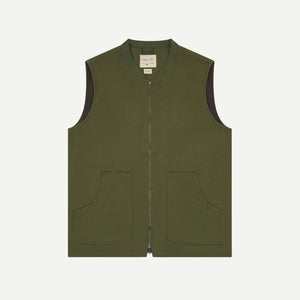 Olive Green Canvas Vest