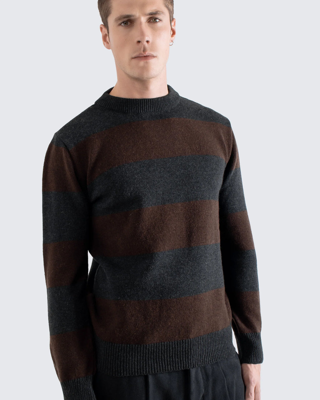 Striped Wool Knit Jumper