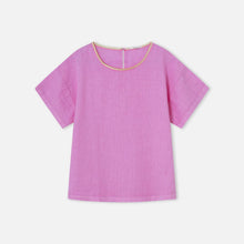 Pink Linen Flake Top