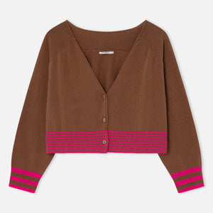 Camel Montadito Cardigan