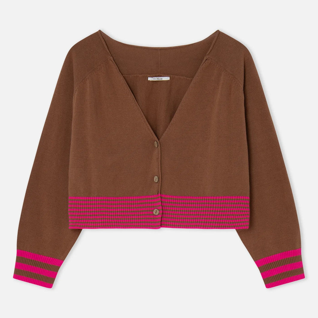 Camel Montadito Cardigan