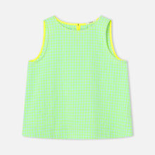 Neon Green Vichy Top