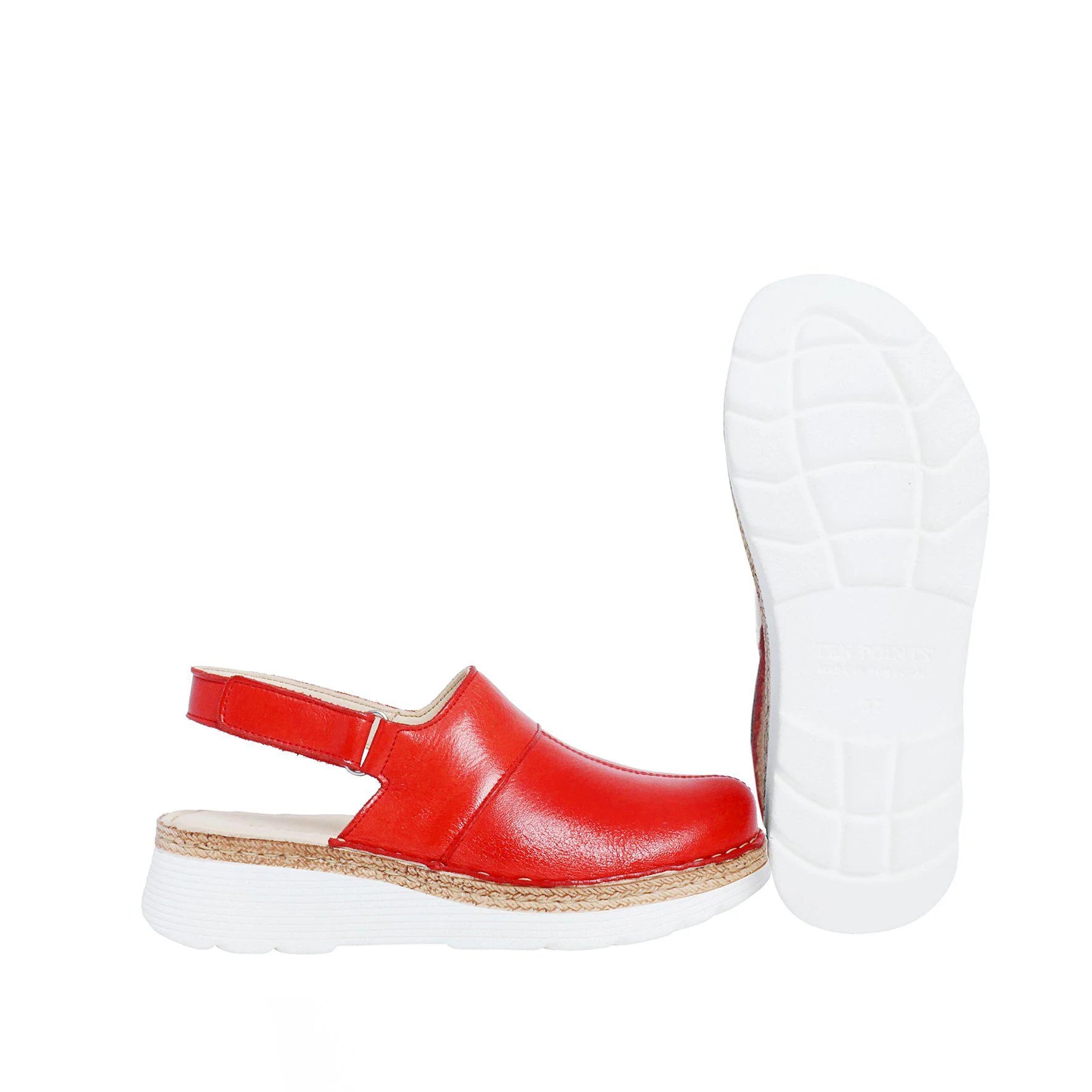 Red Closed Toe Clog Sandal - Last One Size 40