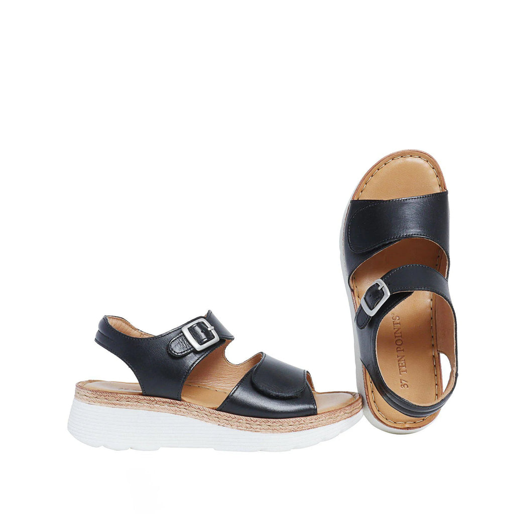 Black Open Toe Sandal - Last One size 40
