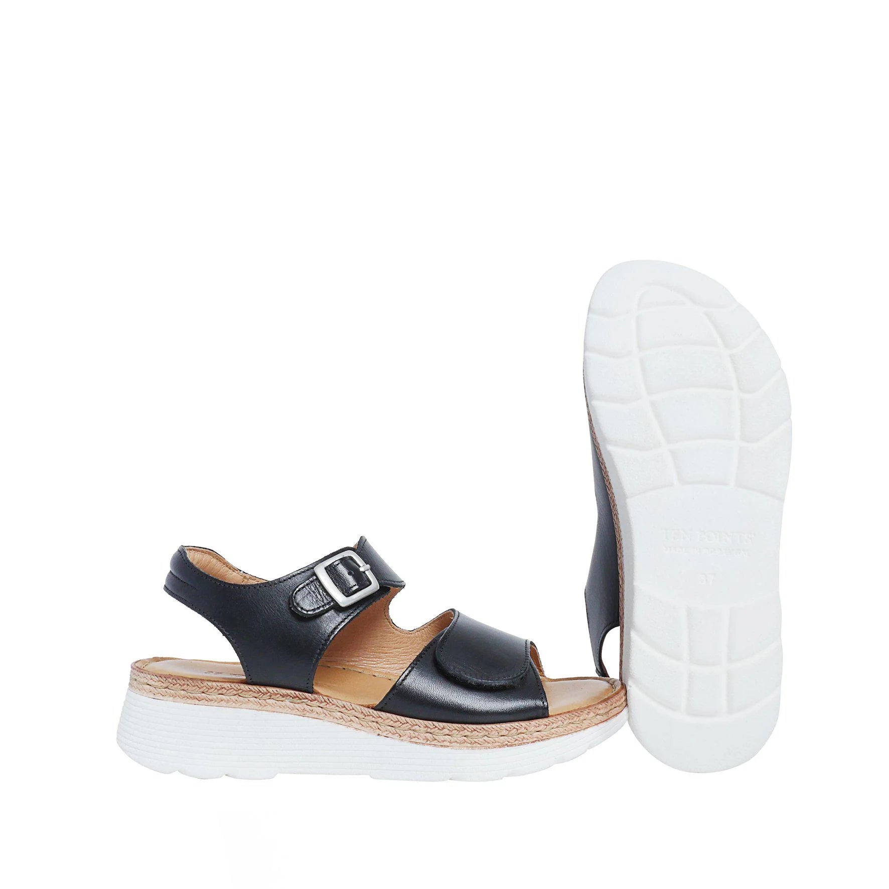 Black Open Toe Sandal - Last One size 40