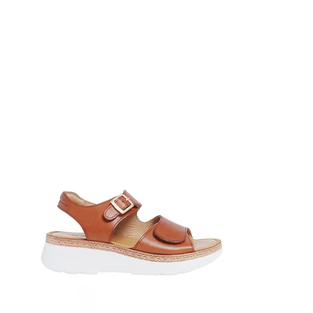 Cognac Open Toe Sandal - size 39 only