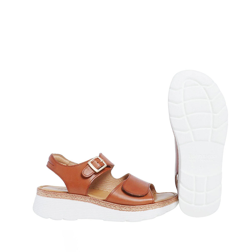 Cognac Open Toe Sandal - size 39 only