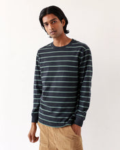 Tres Stripe Long Sleeved T-Shirt Black/Forest Green