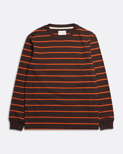 Tres Stripe Long Sleeved T-Shirt Brown/Orange