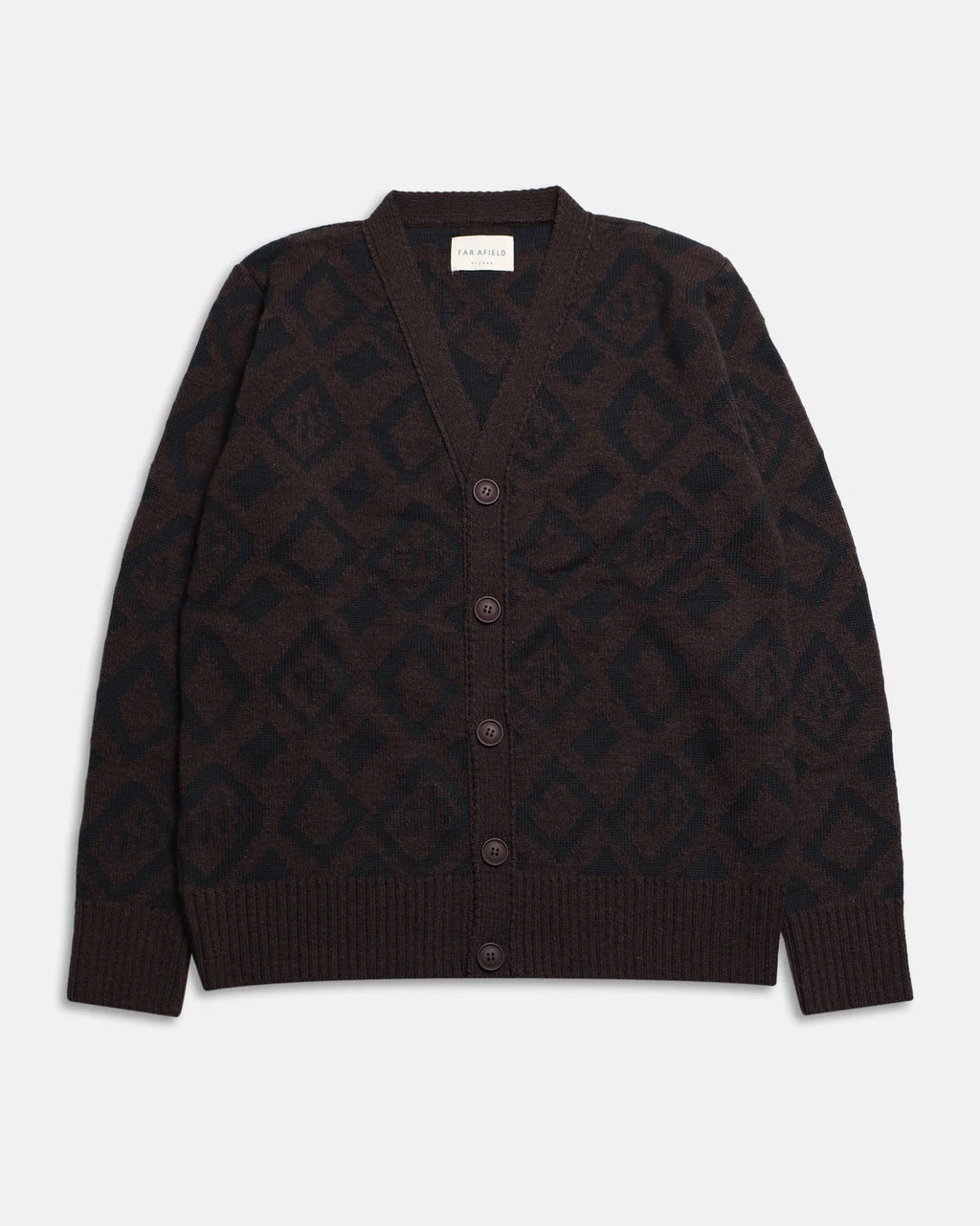 Buckley Brown/Black Geo Cardigan - Size Small