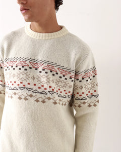 UICHI Fairisle Knit Jumper Snow White