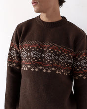 UICHI Fairisle Knit Jumper Snow Brown