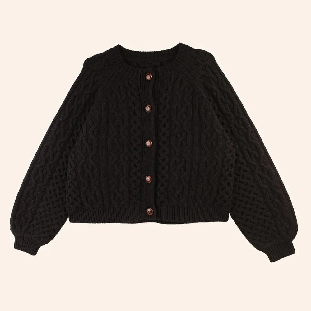 Black Quincy Cardigan Jumper - Last One (size 10)