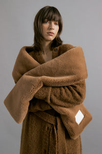 Brown Fur Scarf