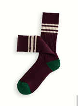 Nautical Turn Beach Break Burgundy Socks (39-45)