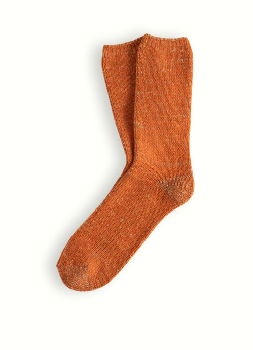 Wool Collection Recycled Orange Socks (39-45)