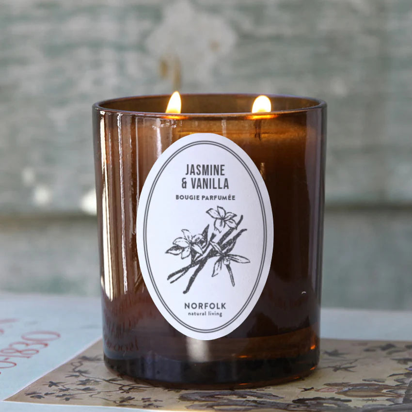 Jasmine & Vanilla Botanical Candle