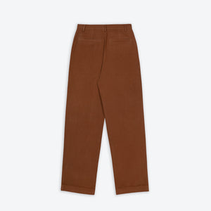 Cotton Drill Pleat Trousers