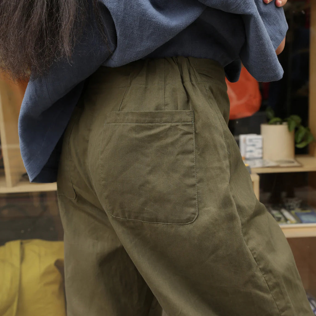 Moss Herringbone Buoy Trousers