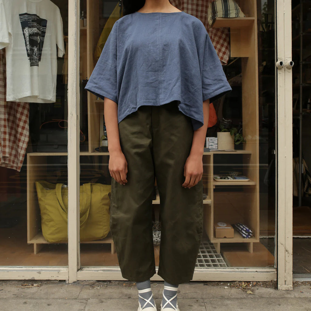 Moss Herringbone Buoy Trousers