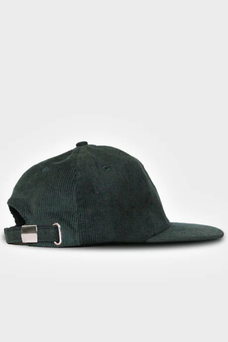Dark Green Median Corduroy Hat