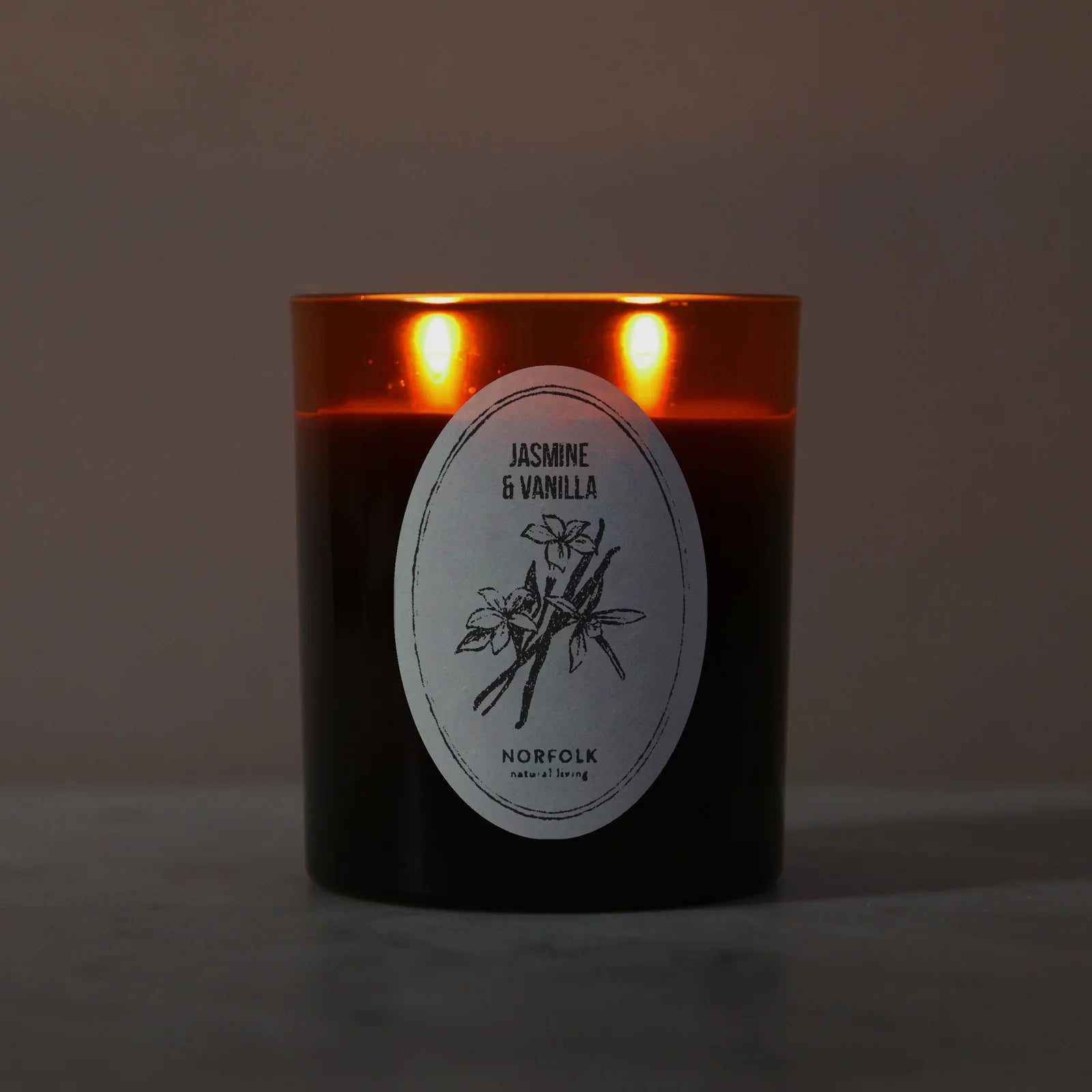 Jasmine & Vanilla Botanical Candle