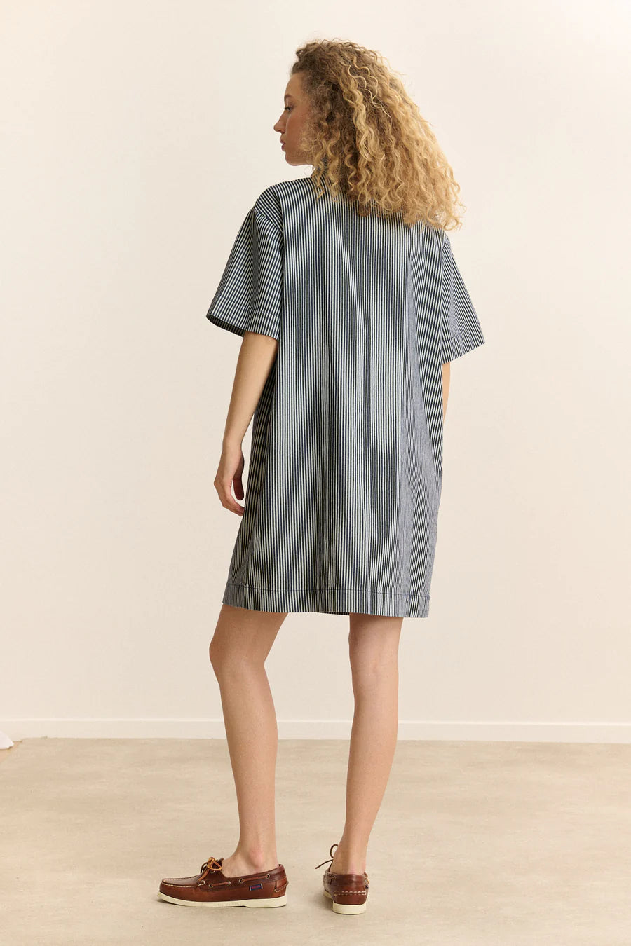 Denim Striped Dress