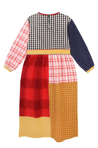 Slade Dress in Patchwork Check