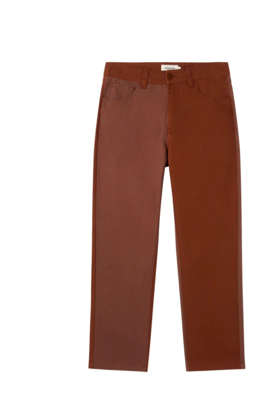 Herringbone Brown David Pants