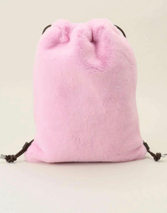 Pink Fur Backpack