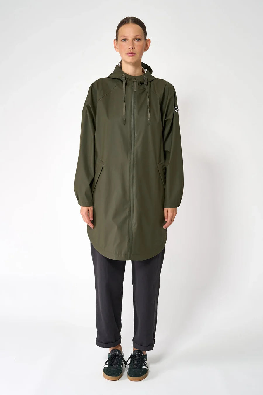 Sky Khaki Raincoat