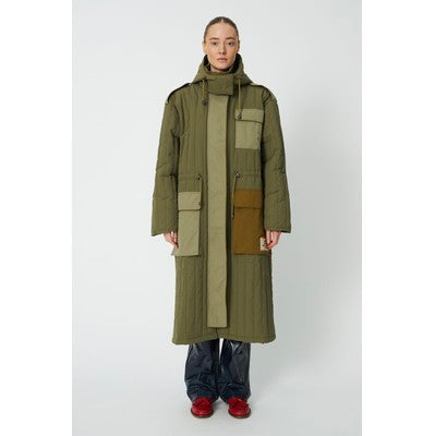 Quilted Parka Coat