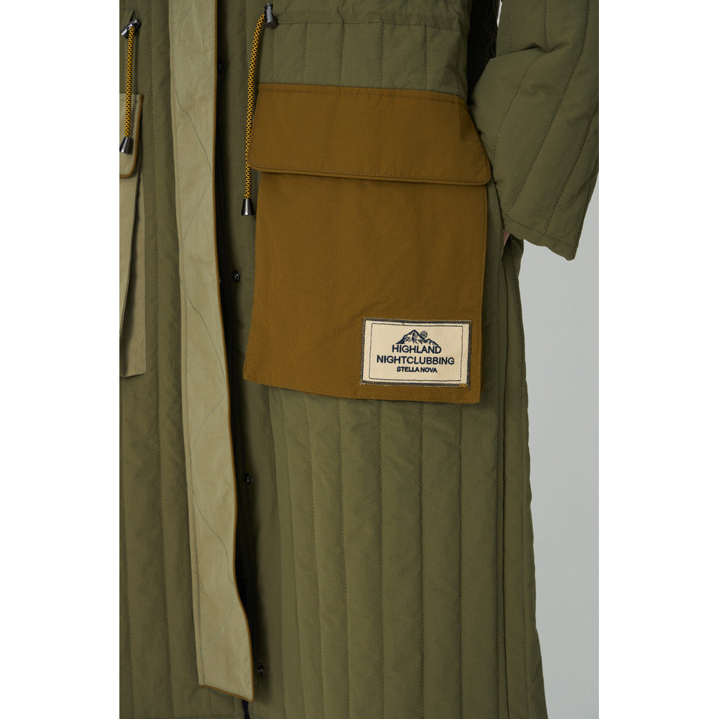 Quilted Parka Coat