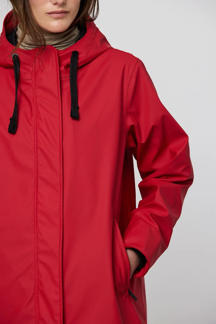 Red Waterproof Coat
