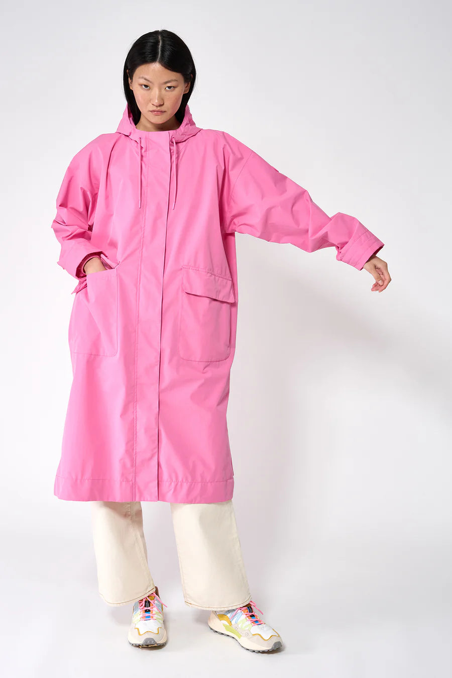 Nebel Pink Trench Coat