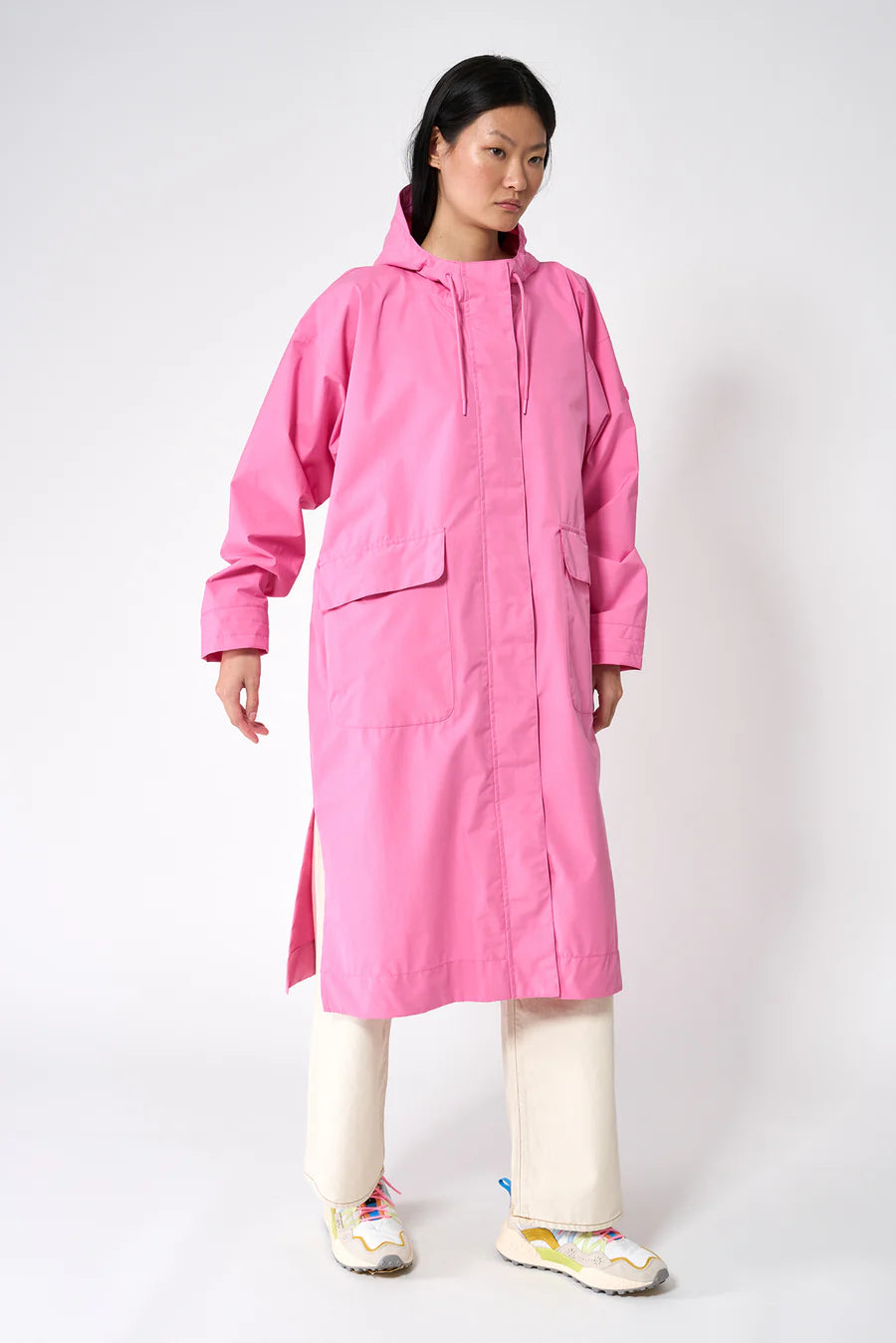 Nebel Pink Trench Coat