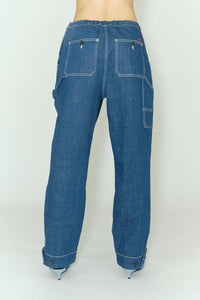 Vintage Crude Mid Blue Wash Stella Worker Jeans