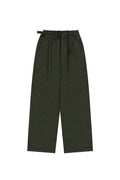 Khaki Two Tuck Wide Denim Pants - Last One