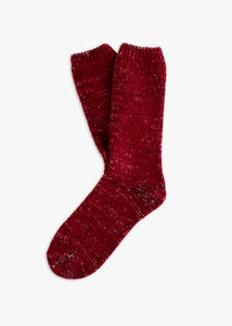 Wool Collection Recycled Burgundy Socks (39-45)