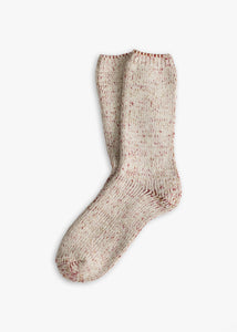 Wool Collection Recycled Raw White Socks (39-45)